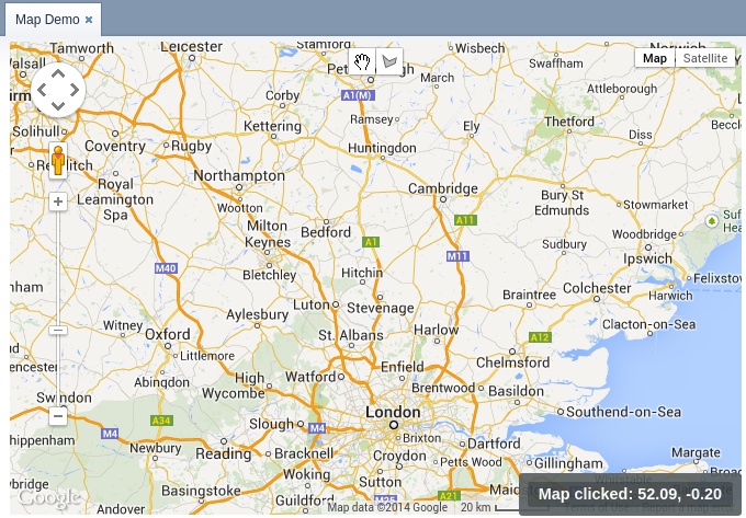 map demo click