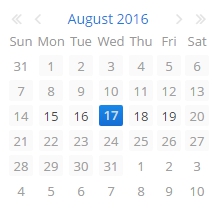 gui datepicker month range