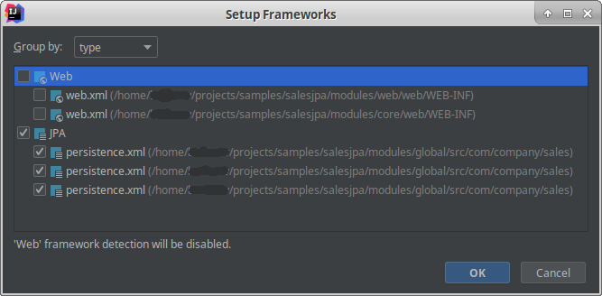 setup frameworks